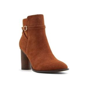 Draper James Cognac Brown Tegan Ankle Booties 8